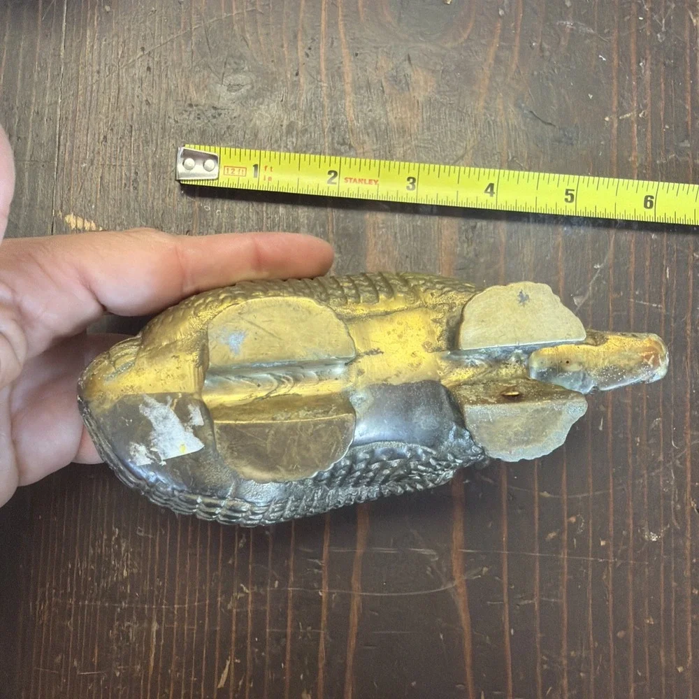 Vintage Brass Armadillo Paperweight